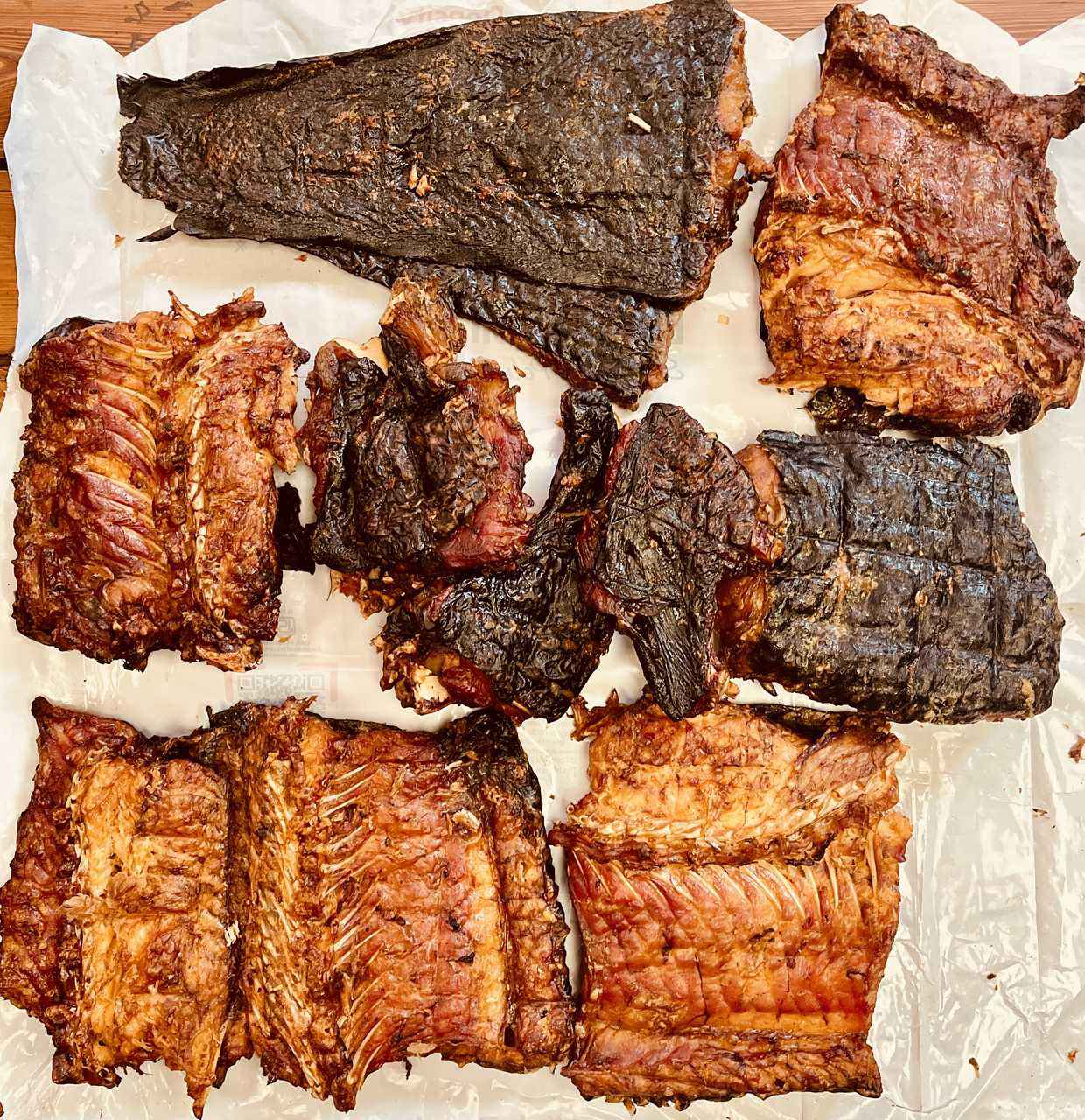 Smoked fish portions